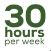 30 hours per week icon