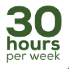 30 hours per week icon